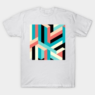 Abstract 3d  isometric buildings T-Shirt